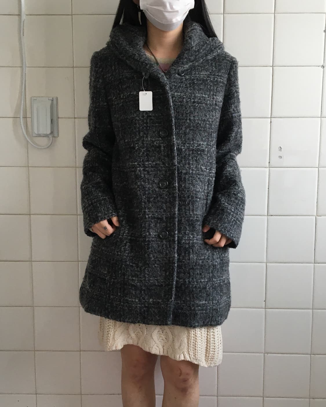 Thick neck woolen coat 상품이미지1