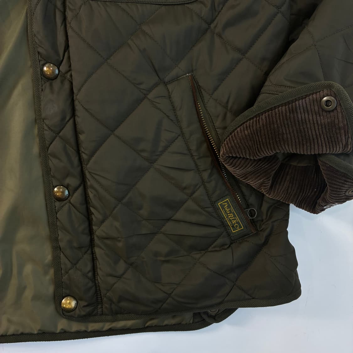 Polo  폴로 랄프로렌 카키 퀼팅 자켓  상품이미지3