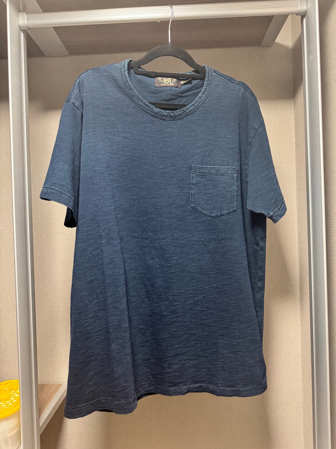 RRL 더블알엘 인디고 코튼 크루넥 티셔츠 L사이즈 상품이미지1