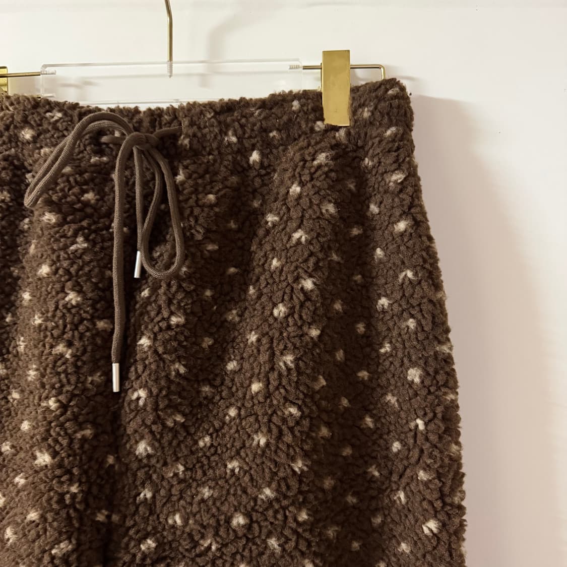 새상품 여자 도트 뽀글이 팬츠 상품이미지4