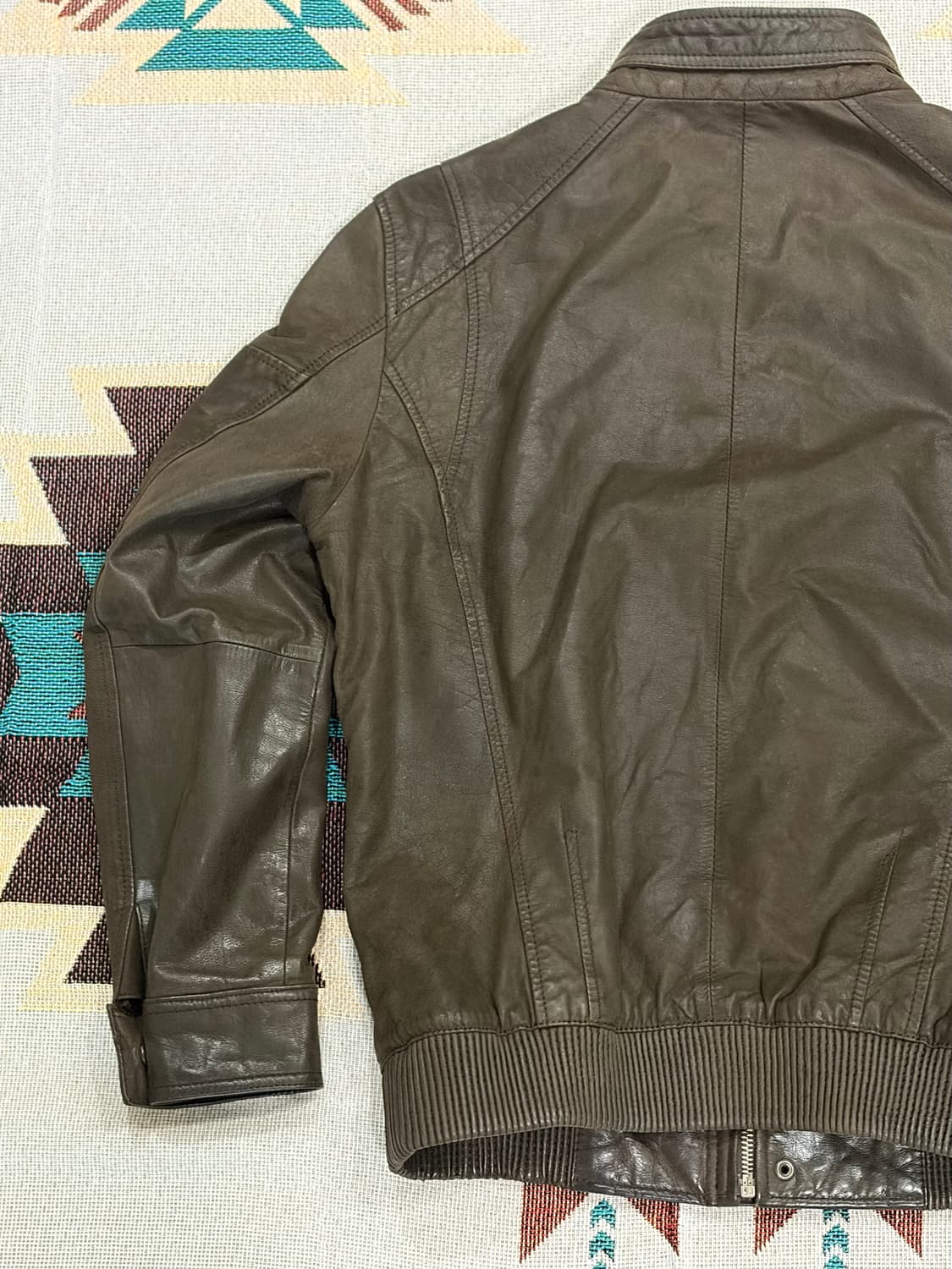 Comodo square 염소가죽 바이커 라이더 자켓 상품이미지8