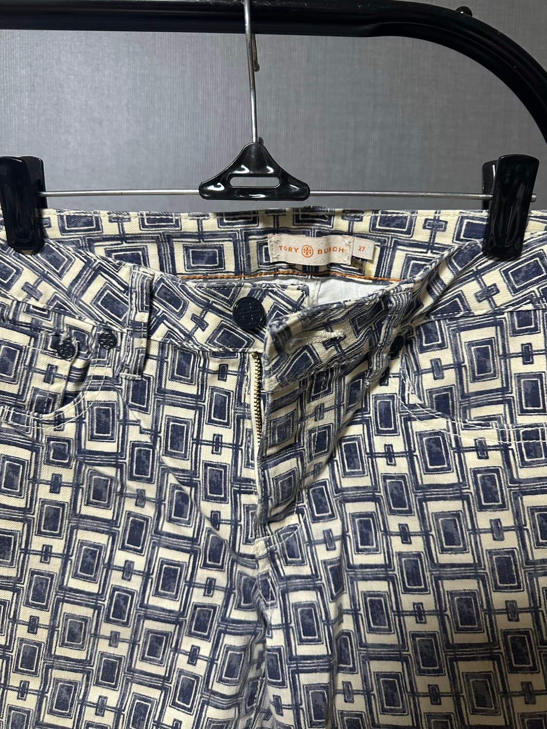 Tory Burch 사각 패턴 여성 바지 27 상품이미지2