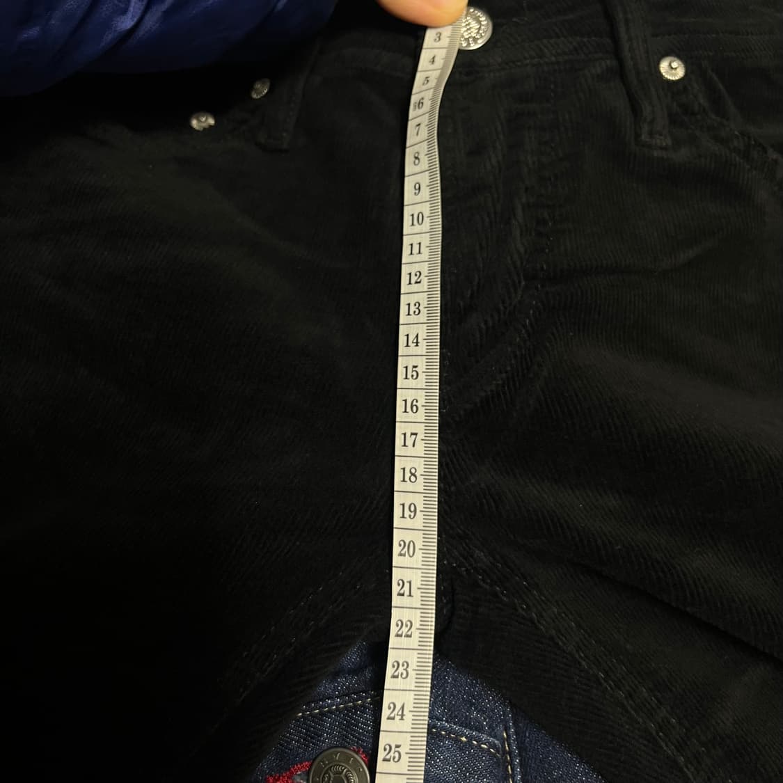 시마론 Cimarron  블랙 코듀로이 부츠컷 팬츠 28 상품이미지5