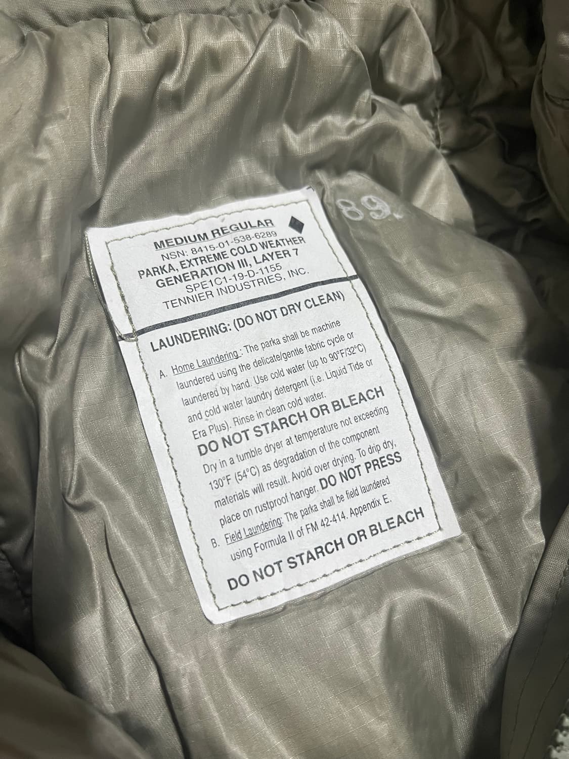 ECWCS level7 프리마로프트파카 M-Rsize 상품이미지3