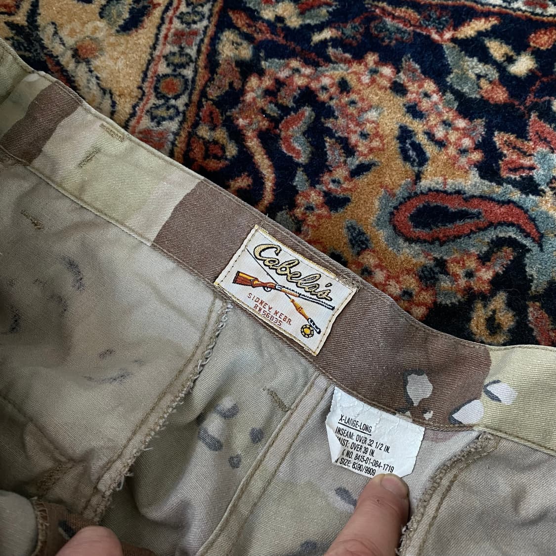 🌊90-00 cabela's 사막6색 초코칩 BDU 팬츠 (XL) 상품이미지8