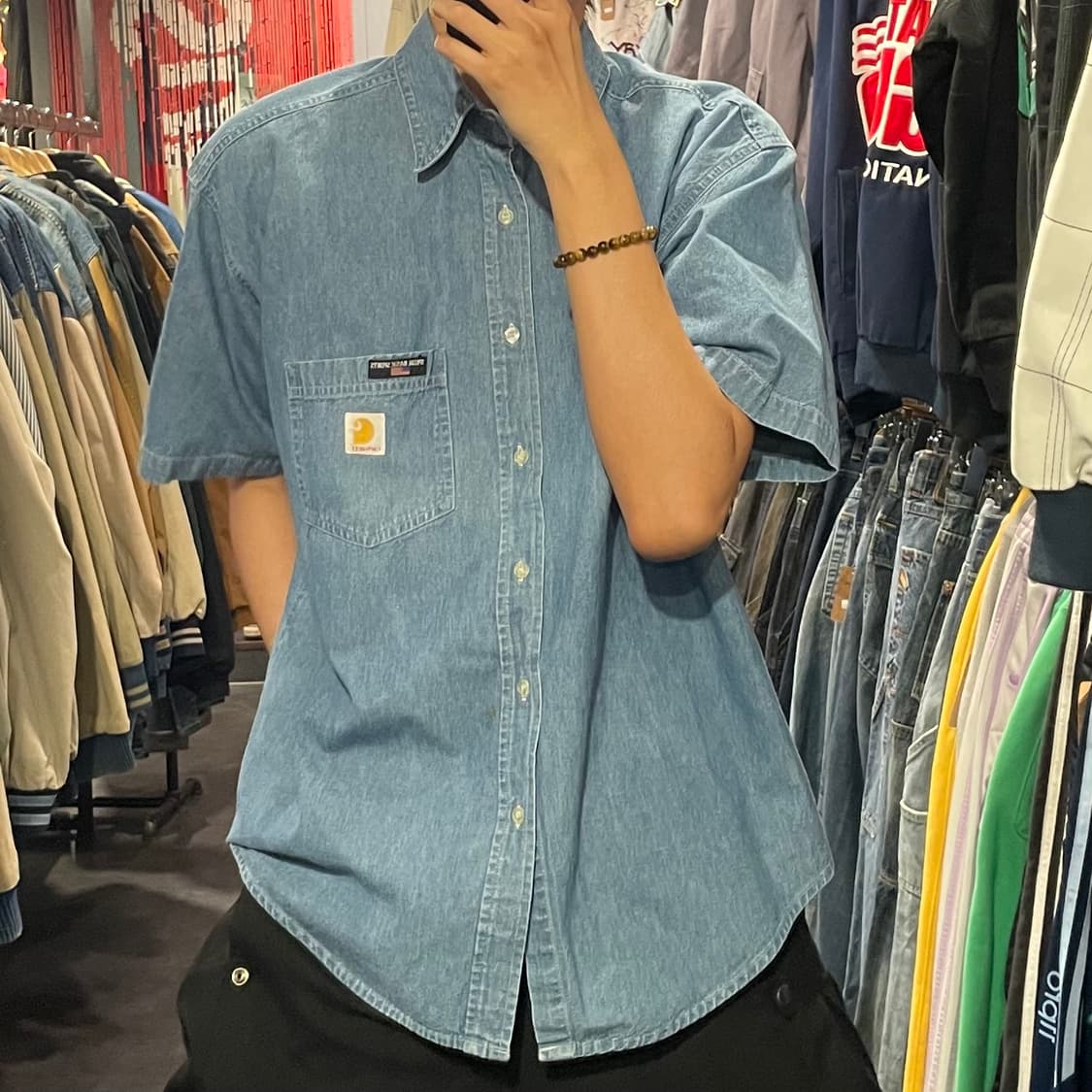 [IM] carhartt 칼하트 연청 반팔셔츠 상품이미지3