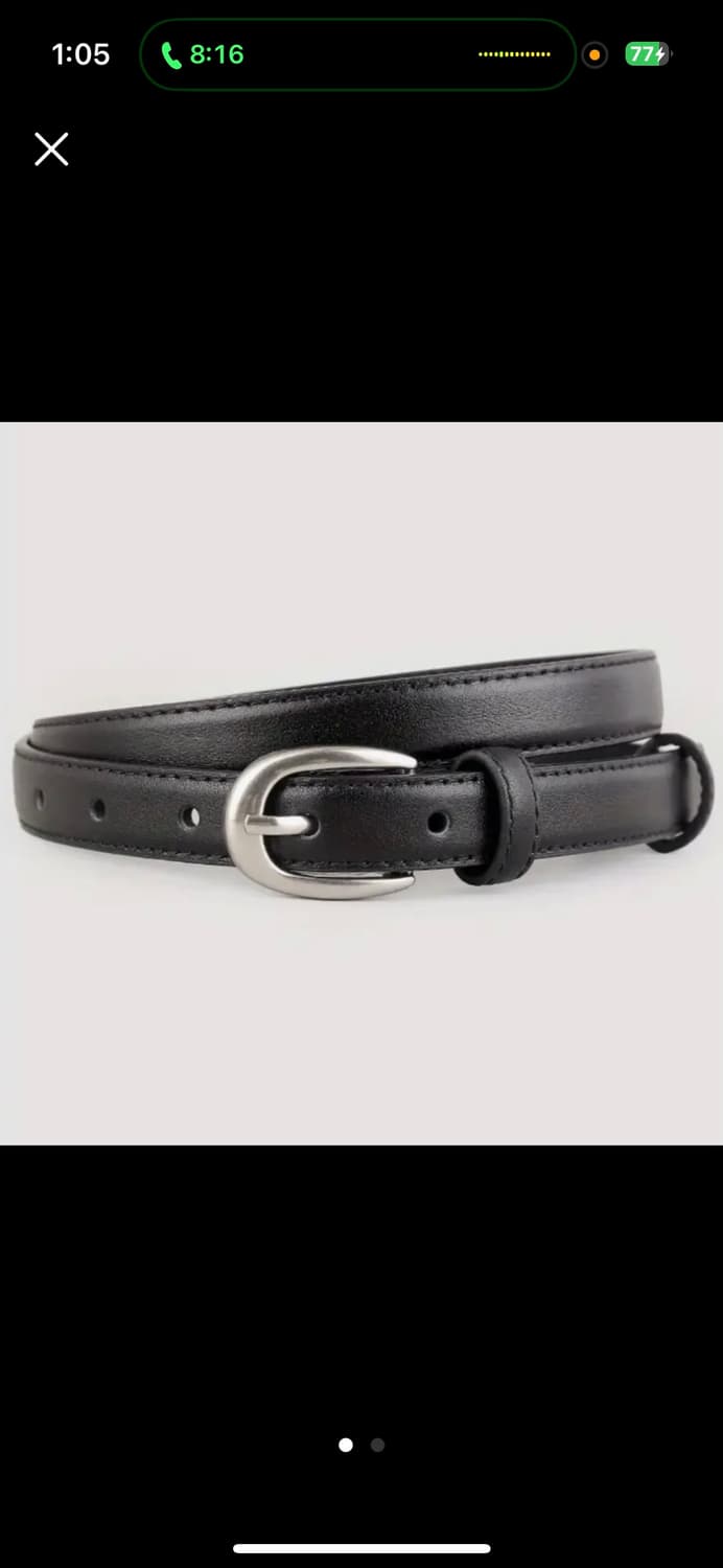 여성 소가죽 기본 벨트 상품이미지2