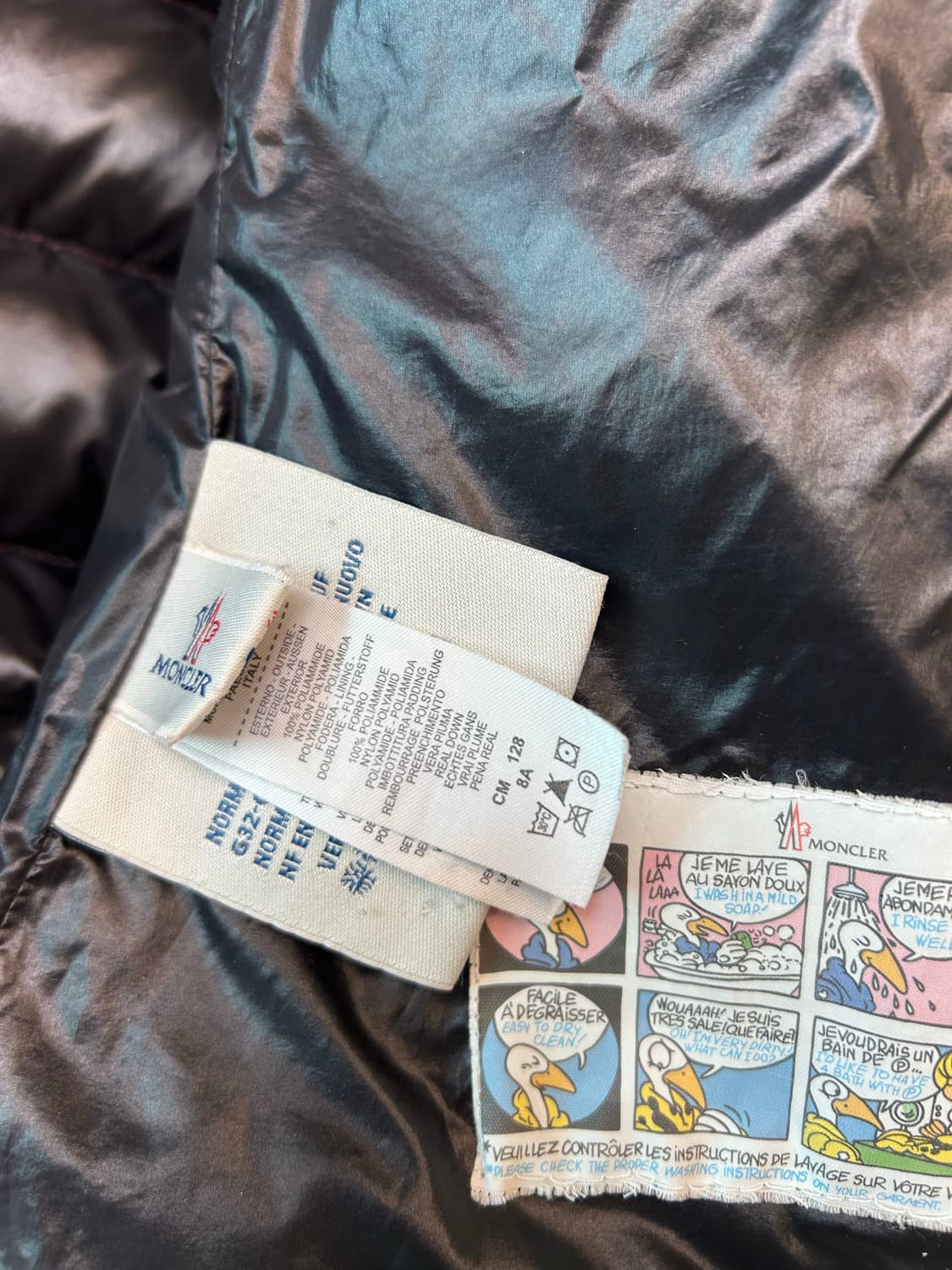 몽클레어 키즈 레드 유광 후드 다운패딩(8세/128cm) 상품이미지7