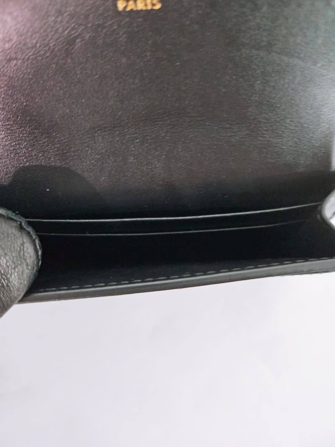 셀린느 트리옹프 블랙 카프스킨 카드홀더/카드지갑 상품이미지9