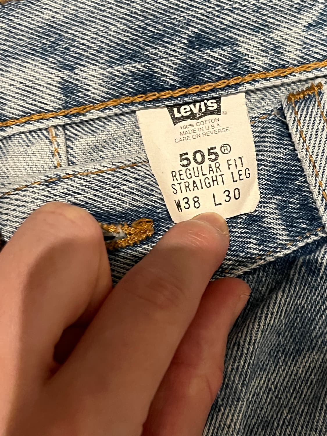 90s 리바이스 505 W38 L30 made in usa 상품이미지3