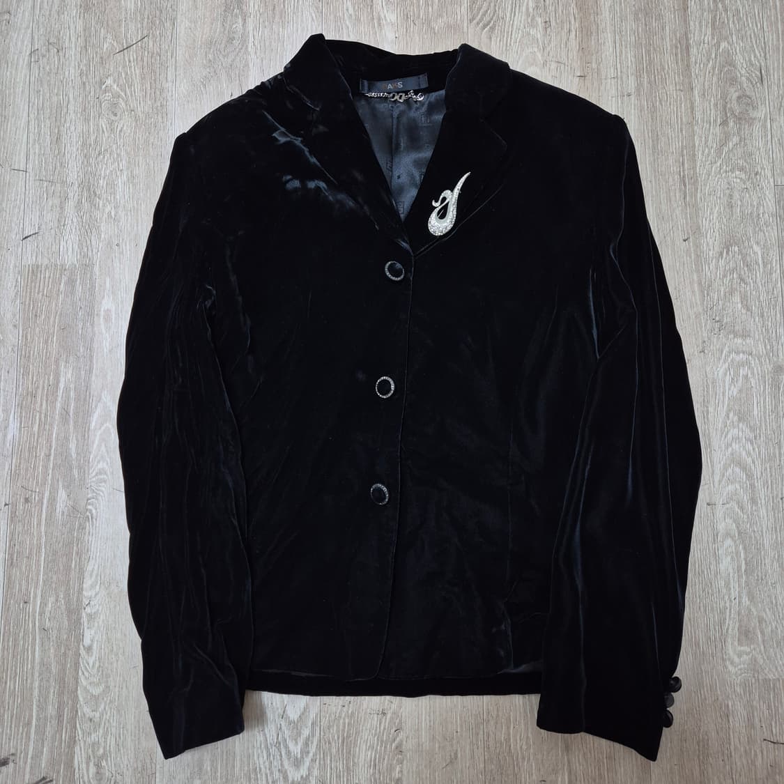 닥스 런던 여성 심볼 벨벳 싱글 블레이저 정장자켓 91-160 상품이미지1