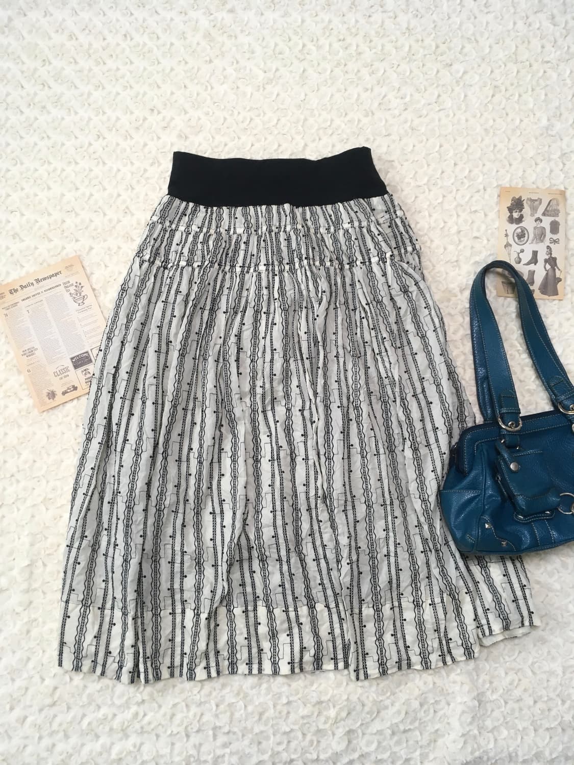 jpn vintage unique pattern long skirt 상품이미지6