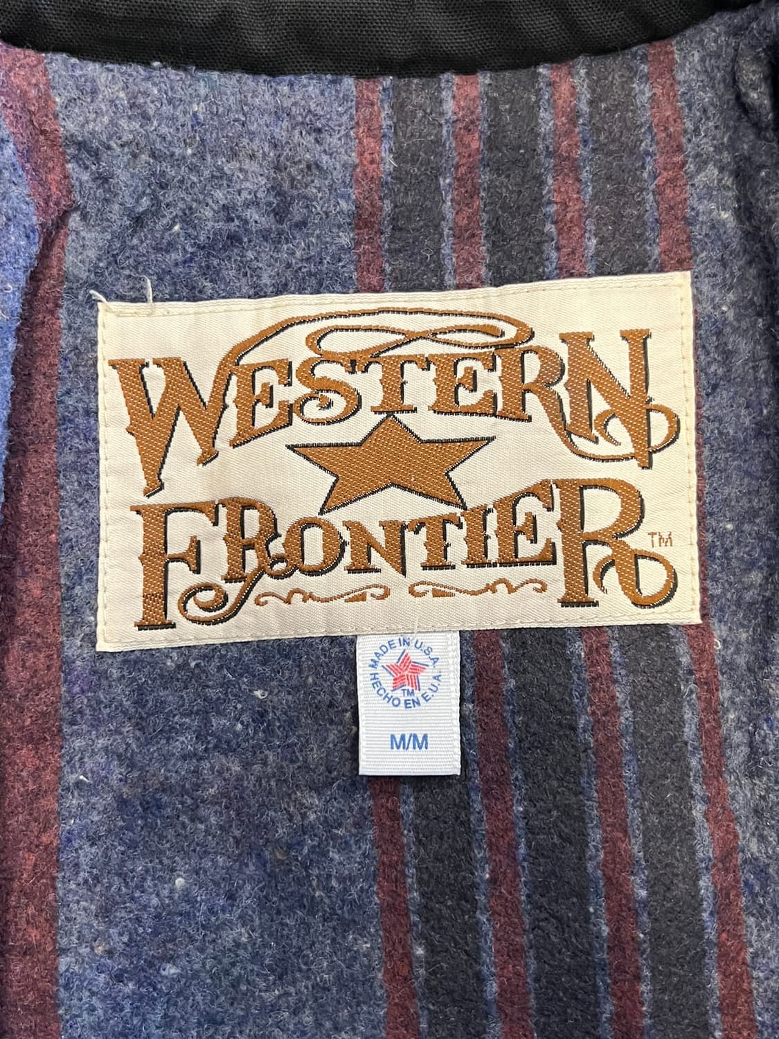 90's [M] 웨스턴 아즈텍 네이티브 패턴 블랭킷 빈티지 자켓 상품이미지7