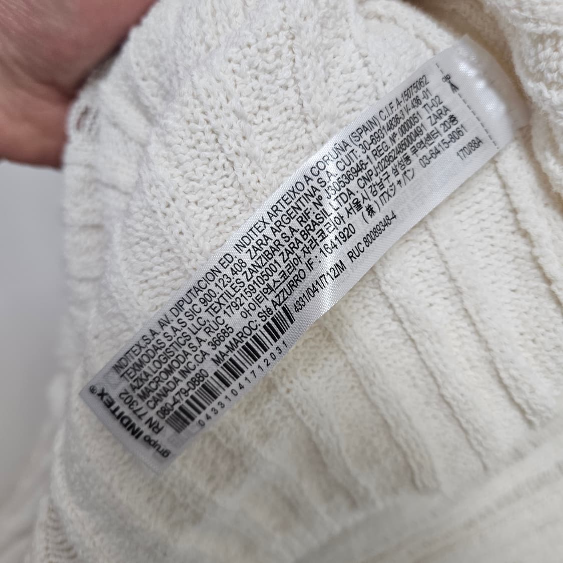 자라 데미지드 크롭 가디건 M 상품이미지6