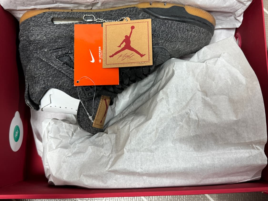 조던4 리바이스 흑청데님 255사이즈 상품이미지9