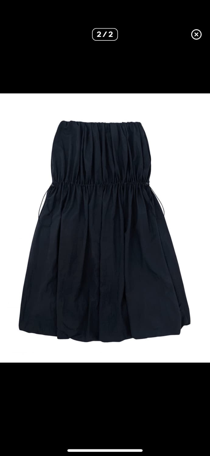 노컨텐츠 벌룬 롱스커트 다크네이비 상품이미지2