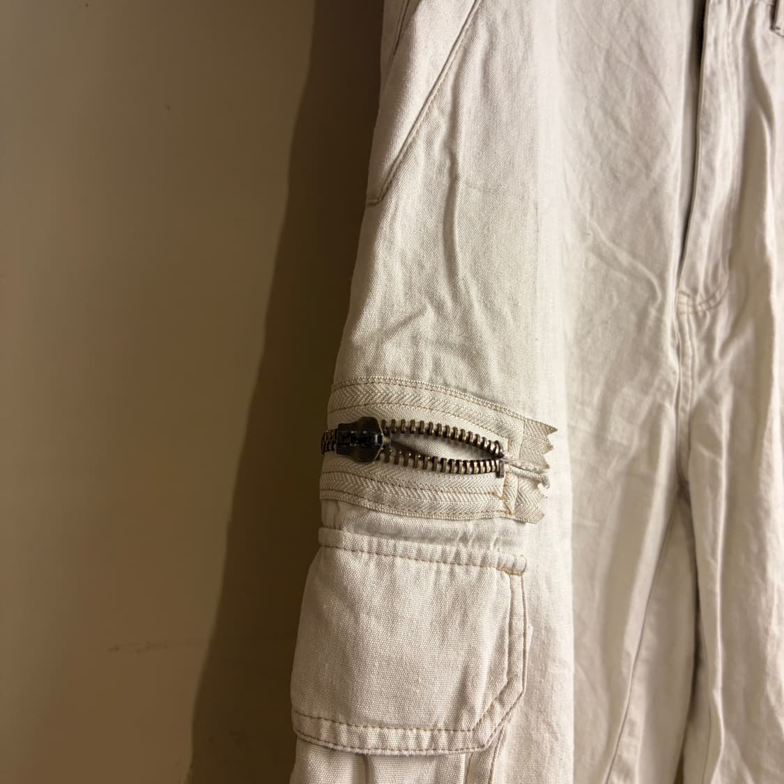 Bugle Boy Cargo Shorts White 33 Size 260 상품이미지4
