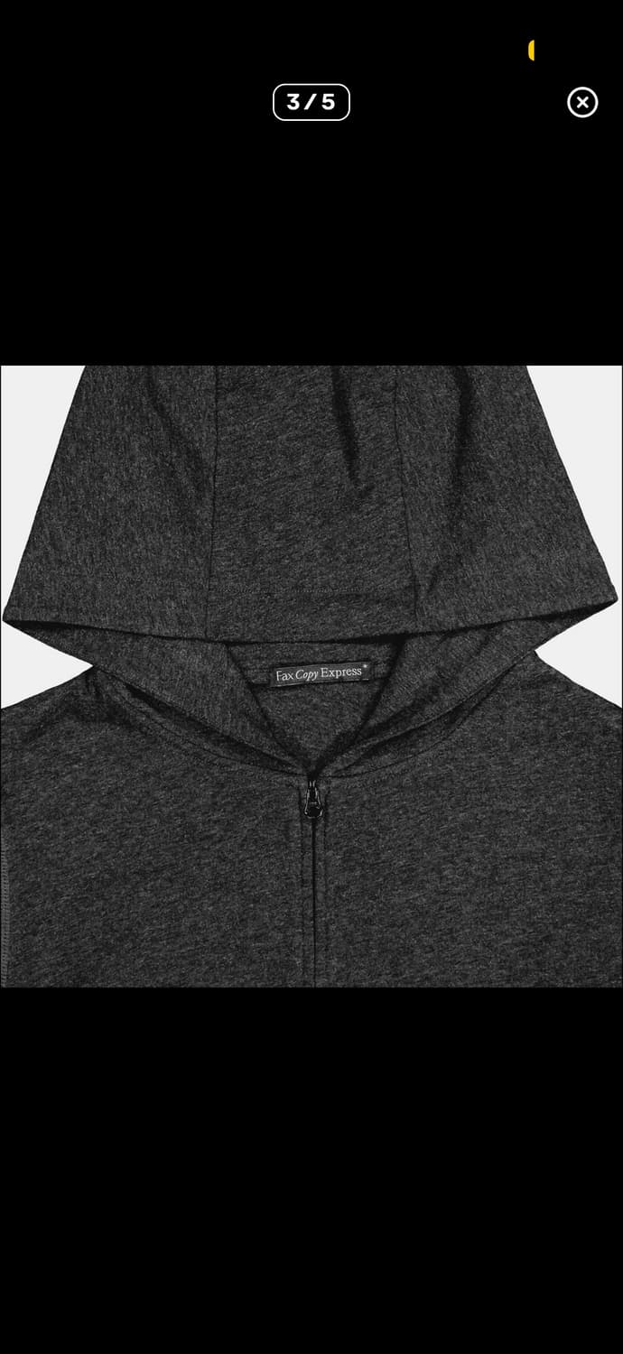 Fax copy express 후드집업 차콜 L 상품이미지3