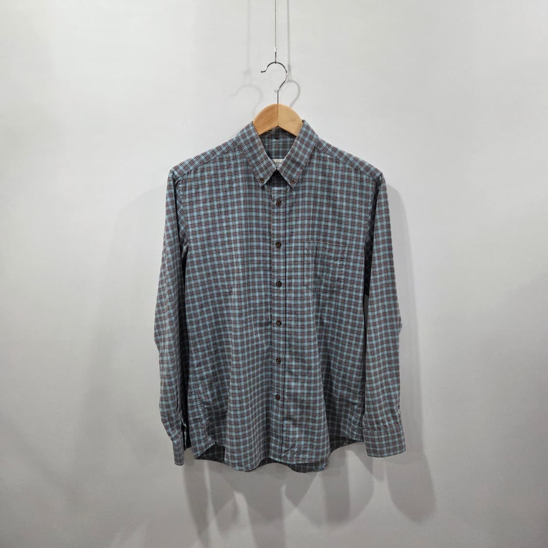 브로이어 버튼다운 체크셔츠 100  상품이미지1