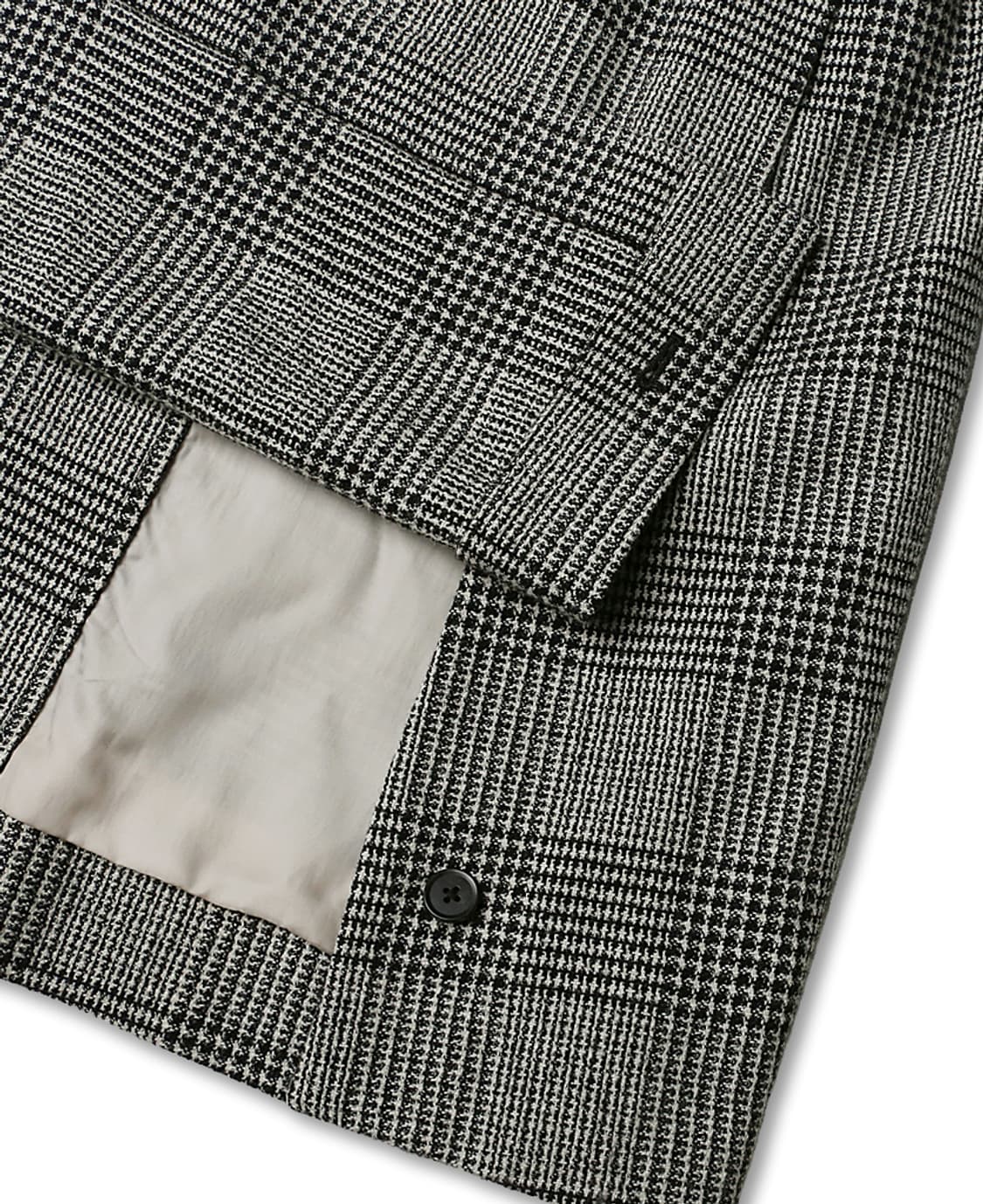 에토네 [Etonne] 로밧 트위드 체크 벨티드 나그랑 코트 상품이미지7