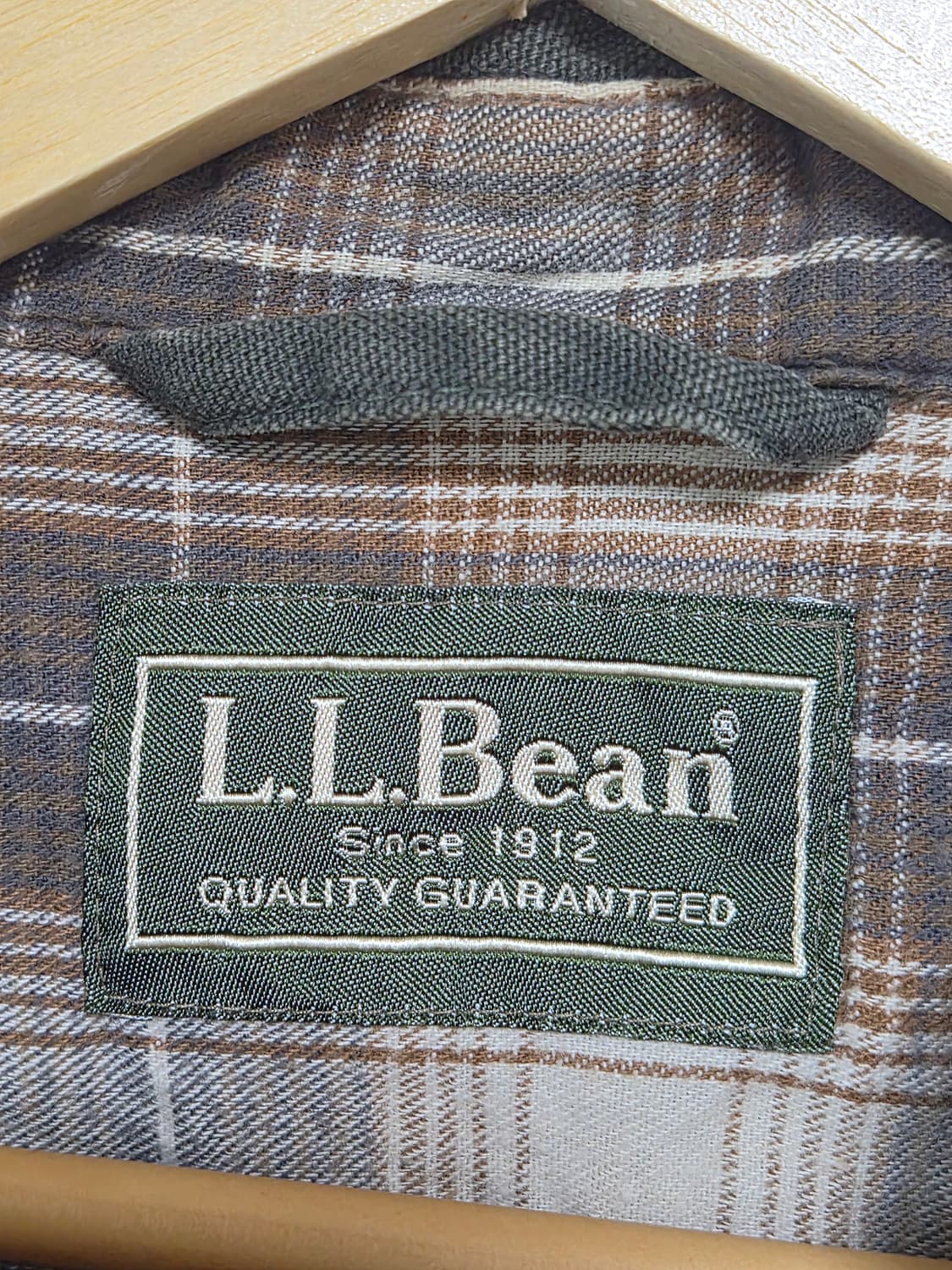 엘엘빈LLBean 카키 헤비코튼 셔츠 2XL - S445 상품이미지3