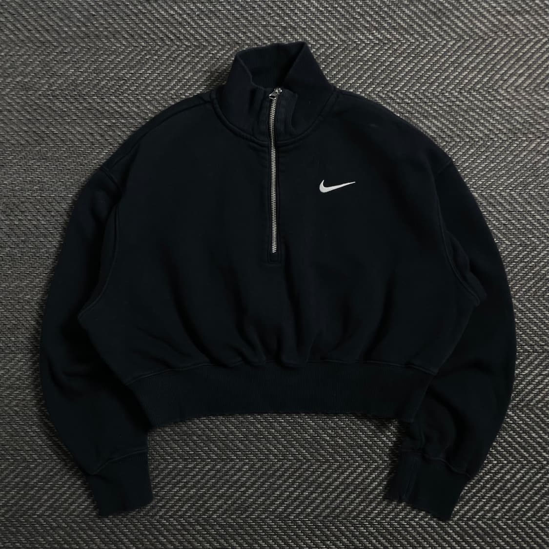 나이키 우먼스 크롭 하프집업 스웻 셔츠 y 4435 상품이미지2