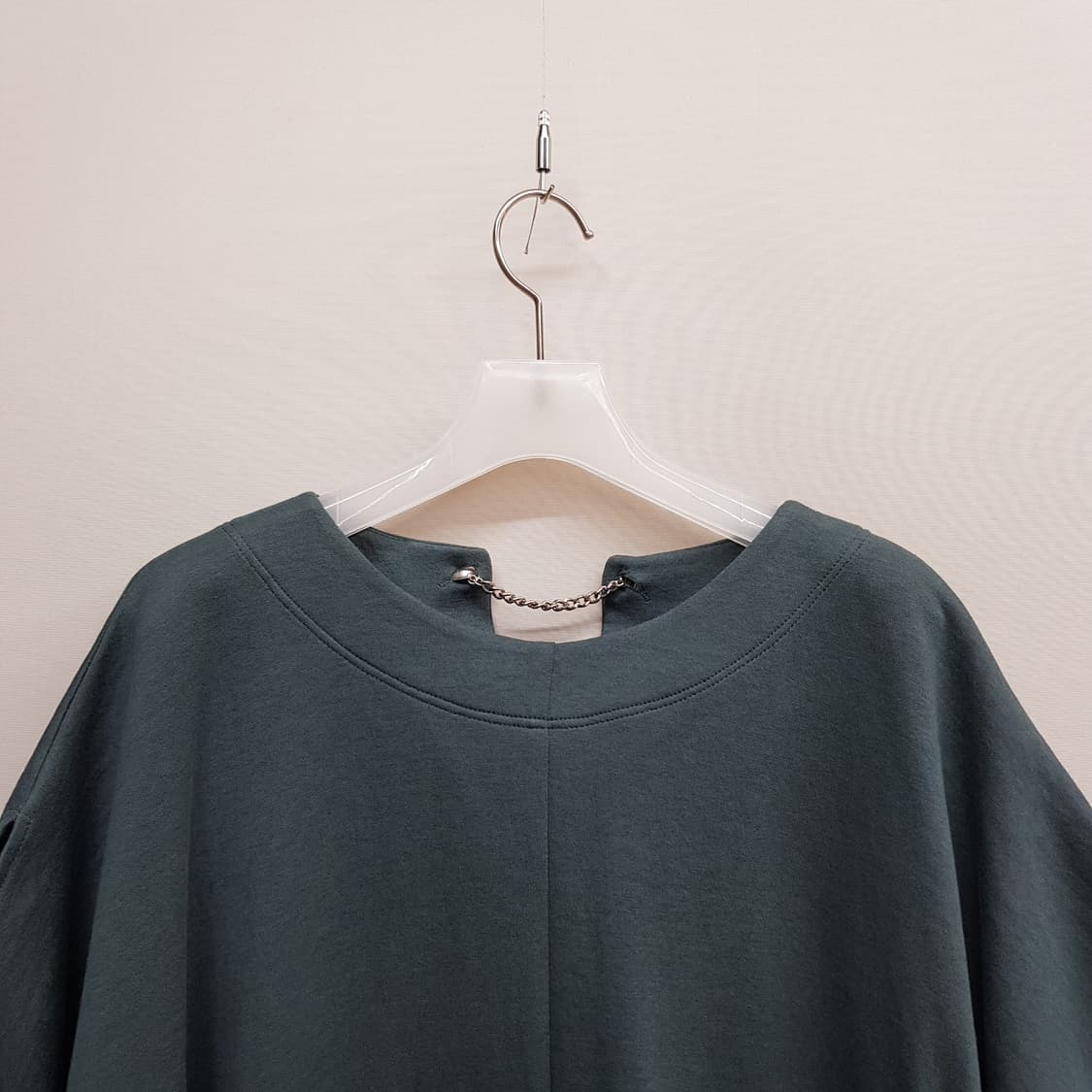 한섬 시스템 2021 체인 디테일 컬러블록 루즈핏 원피스 M사이즈 상품이미지2