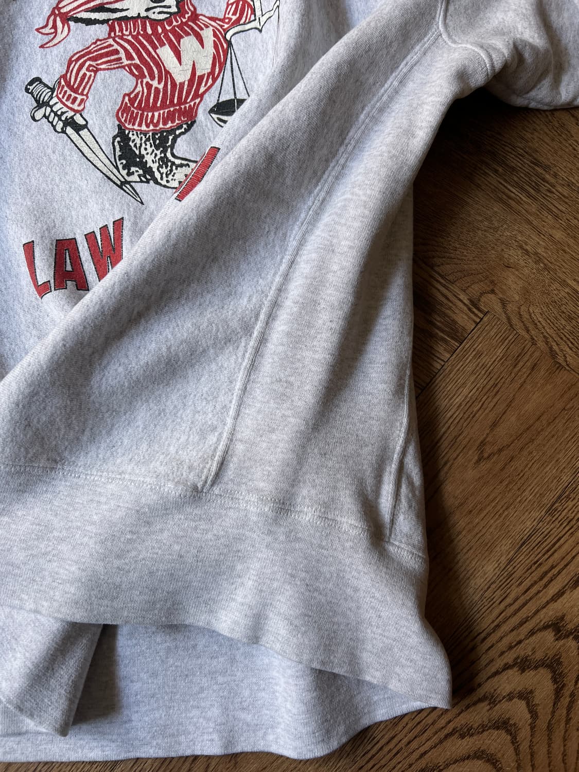 [L]90's Made in USA 위스콘신 리버스위브 스웻셔츠 상품이미지4