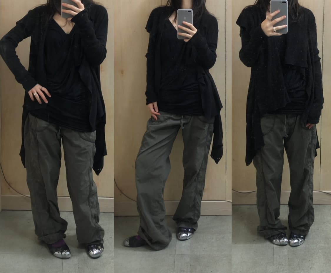 [직수입] 빈티지 가디건 블랙 상품이미지2