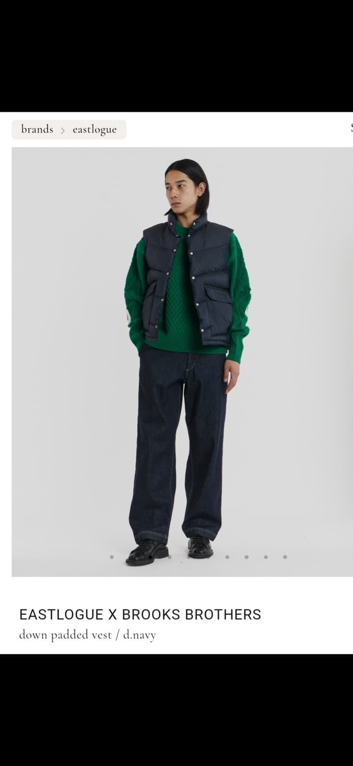 [M사이즈] 이스트로그 브룩스브라더스 구스다운 베스트 상품이미지6