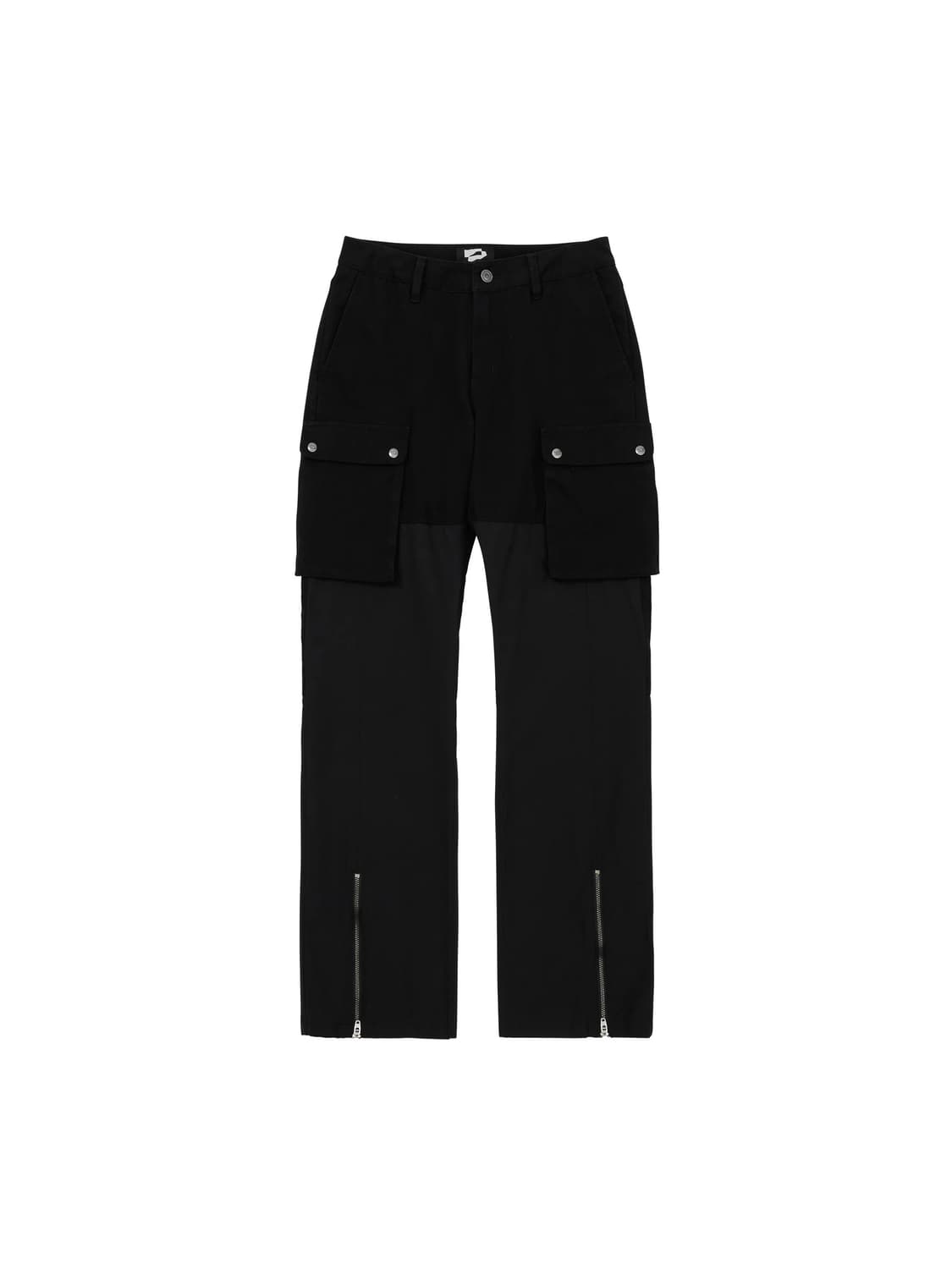 웰빙익스프레스 STRAIGHT CARGO PANTS BLACK 상품이미지1