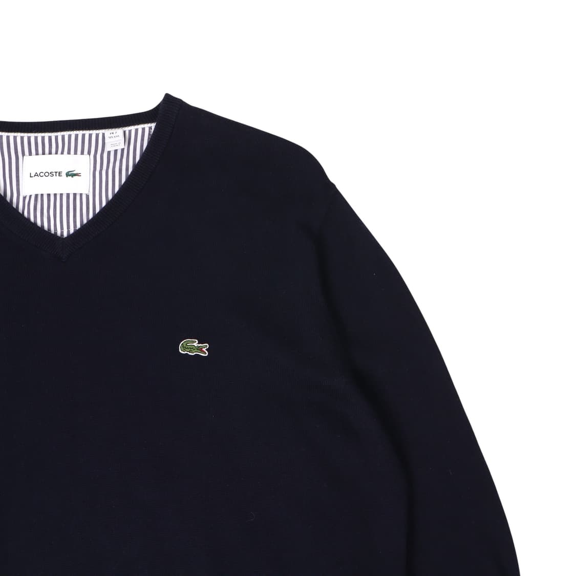 라코스테 네이비 브이넥 니트 상품이미지3