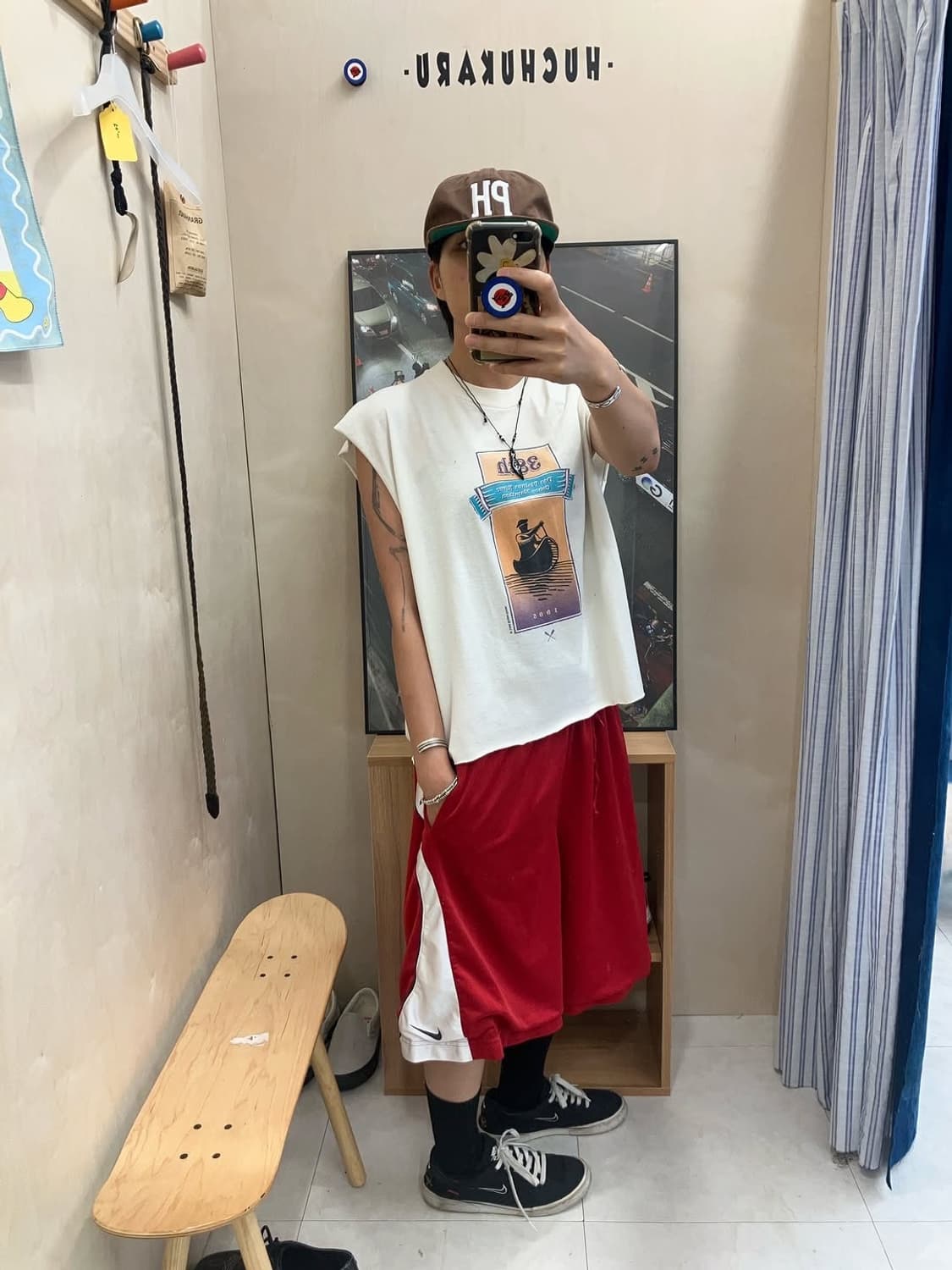 Fruit of the room cutting sleeveless  상품이미지9