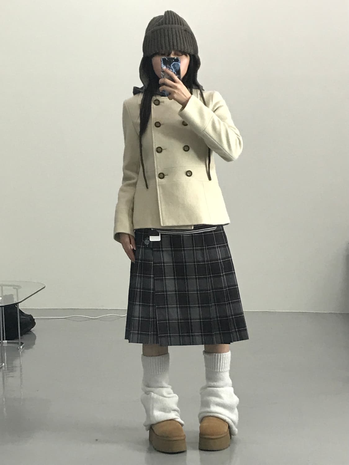 Jpn Ivory Angora Mini Coats 상품이미지1