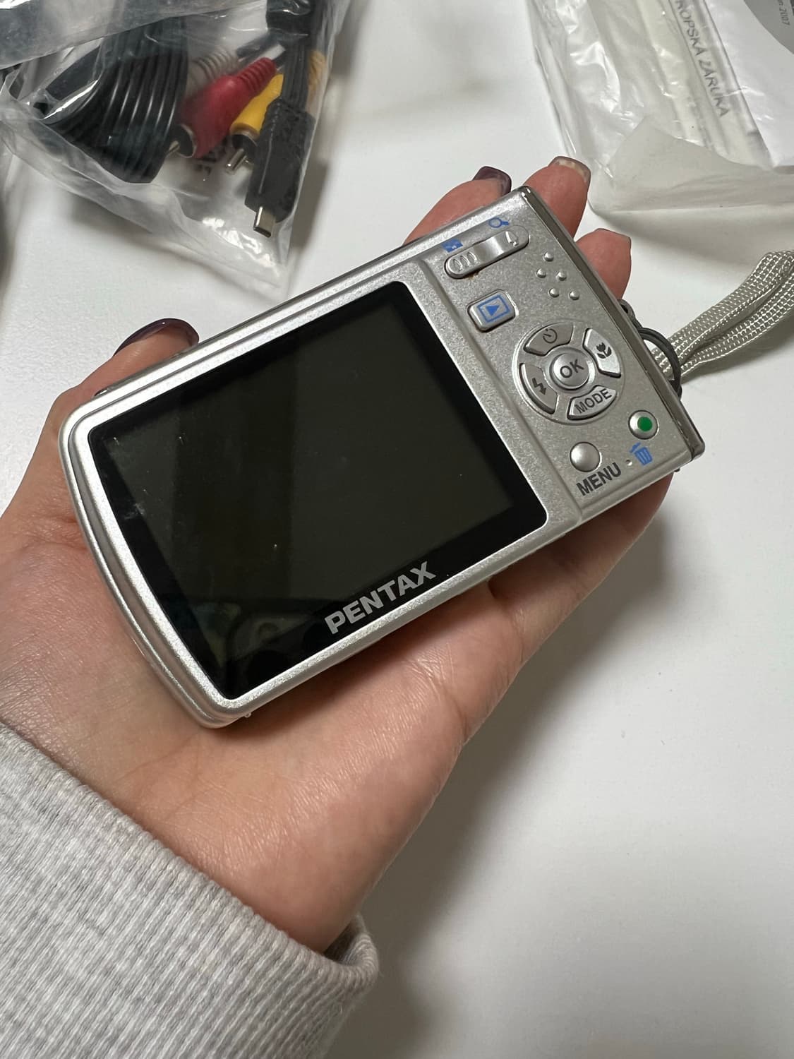 (풀박스) Pentax optio M40 실버 빈티지 디카 상품이미지8