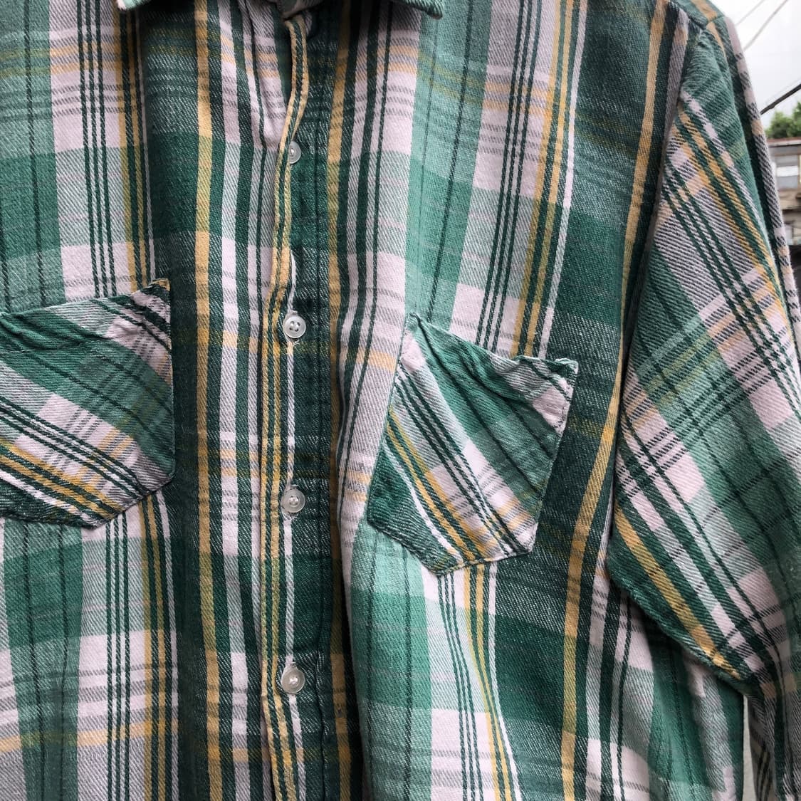 70s Big Mac flannel shirt-L 상품이미지3