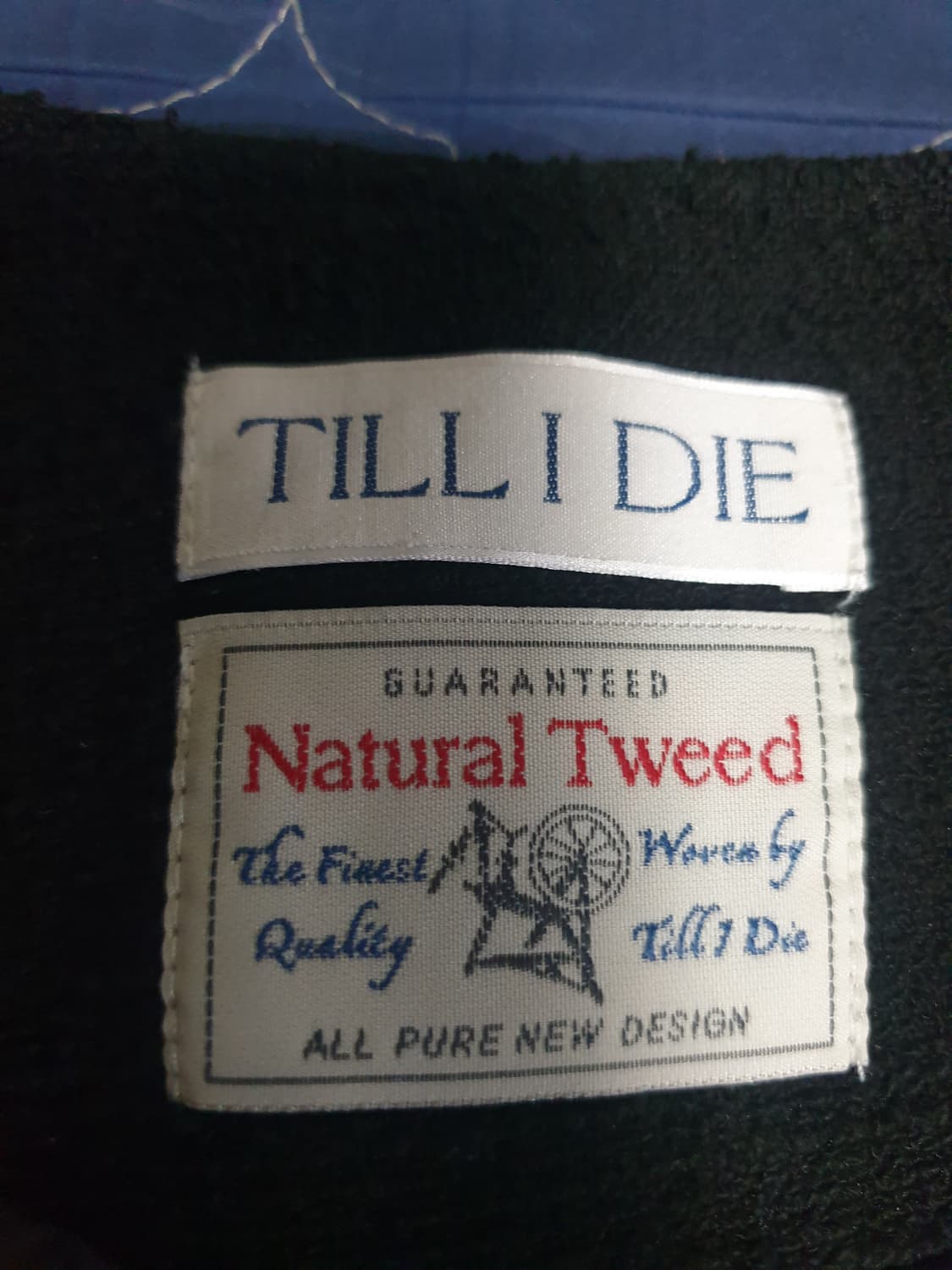 (24ss) 틸아이다이 카라리스 진주버튼 트위드 반팔자켓 블랙 (S) 상품이미지5