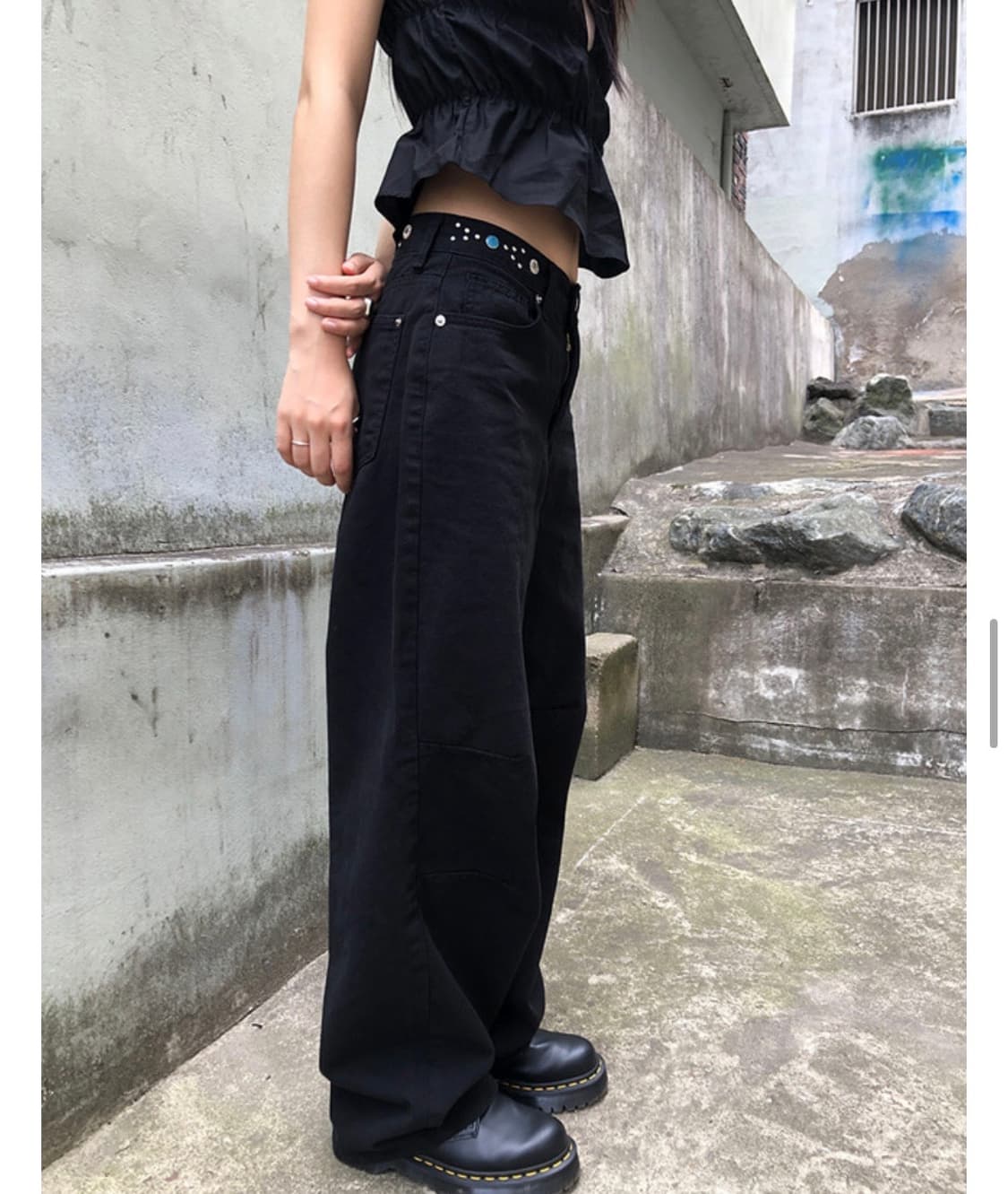  [새상품] stud beads wide pants / y2k 상품이미지5