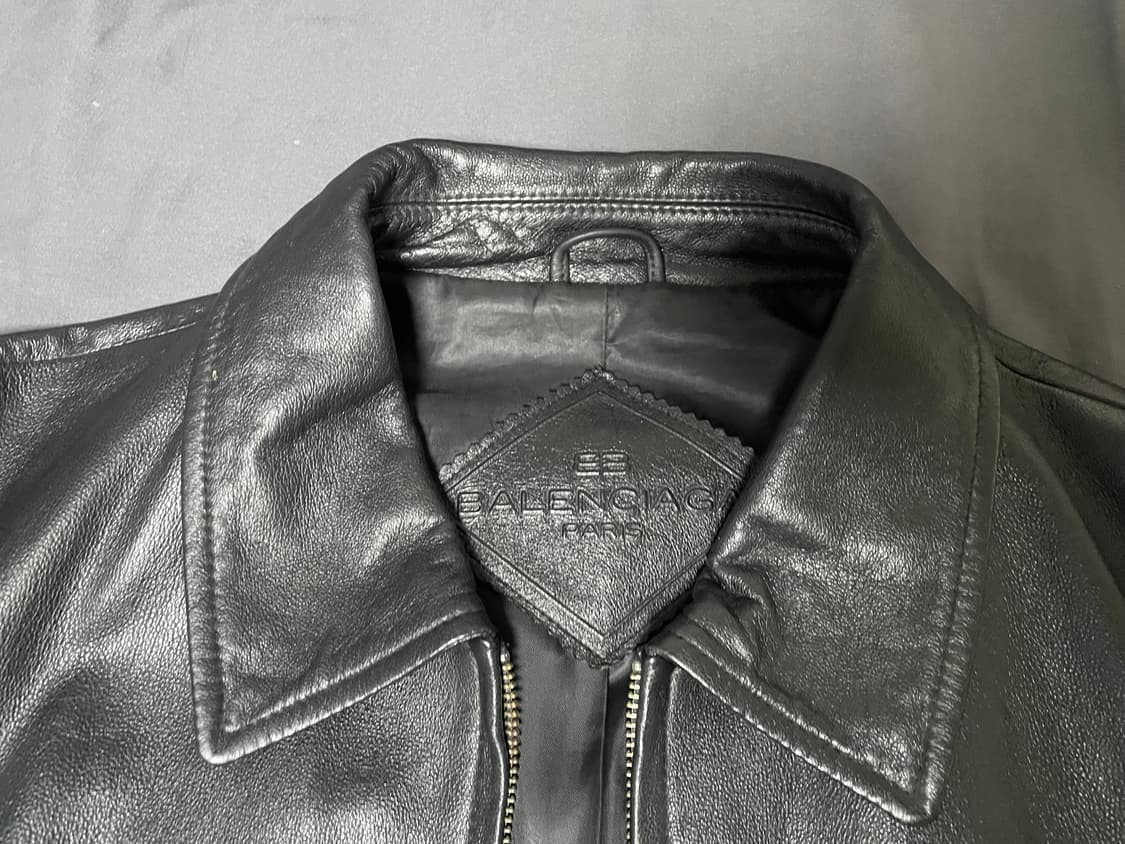 [6] 발렌시아가 90s 레더 자켓 상품이미지2