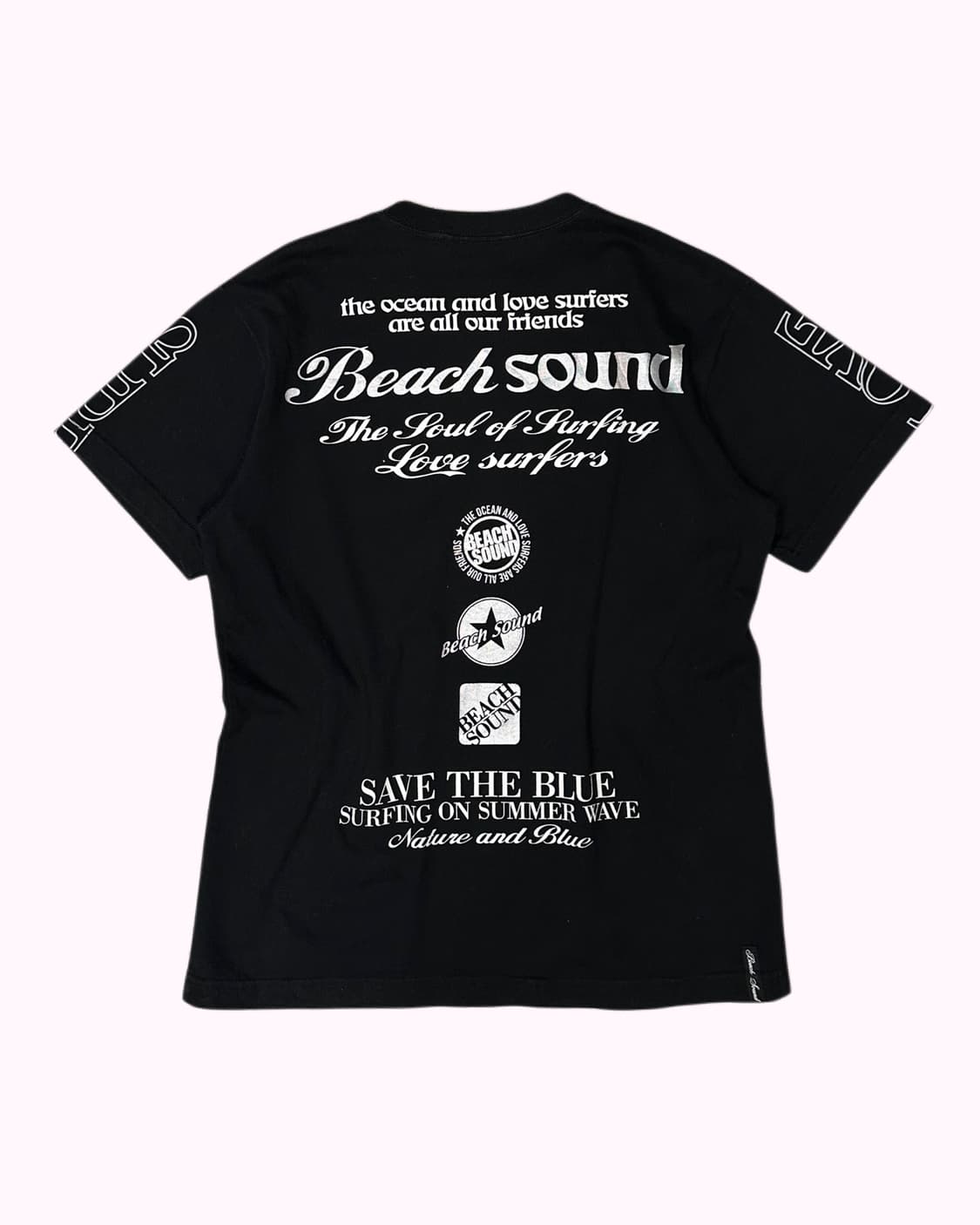 BEACH SOUND logo lettering surfer t 상품이미지5