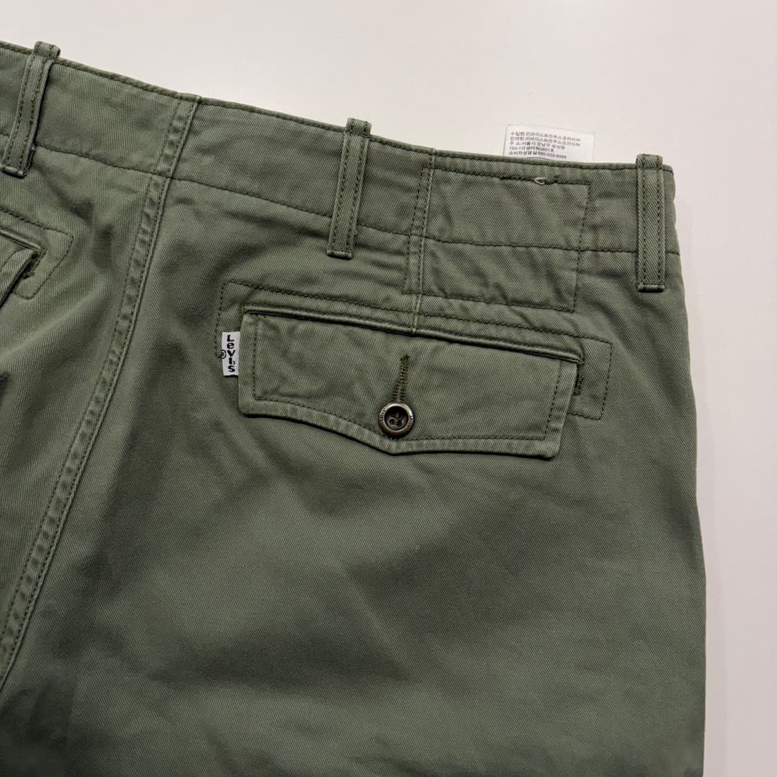 [32] 리바이스 빈티지 워크 카고 반바지 팬츠 그린 D325 상품이미지3