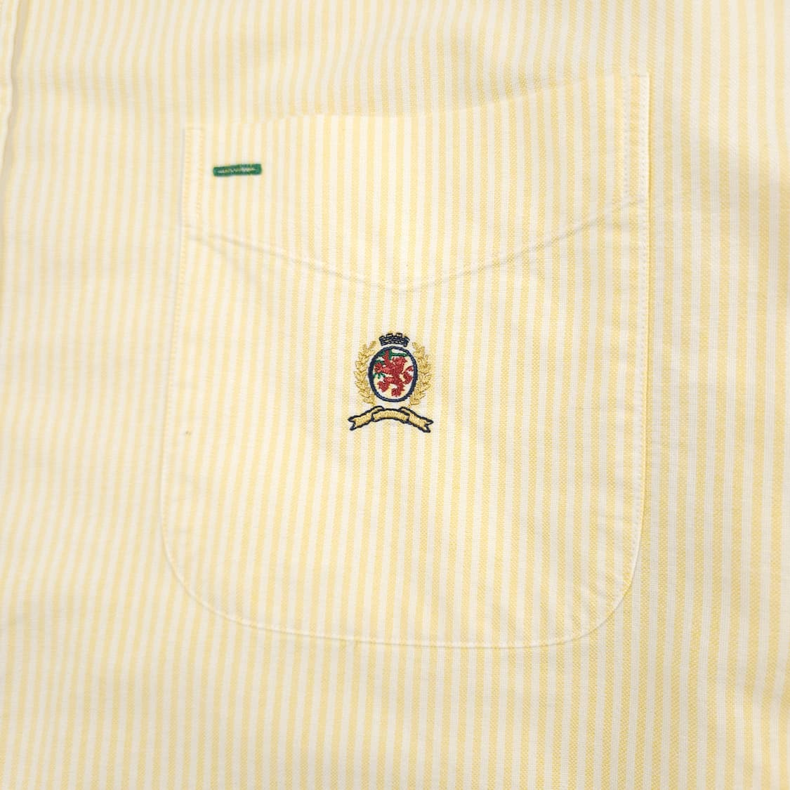 2XL(110) 타미 힐피거 옥스포드 셔츠 옐로우 스트라이프 상품이미지3