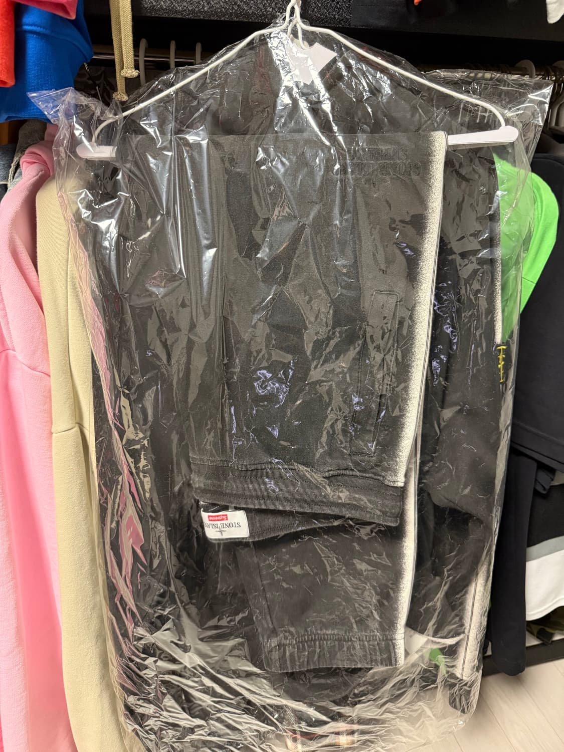 스톤아일랜드 슈프림 스트라이프 후드 XL 상품이미지2