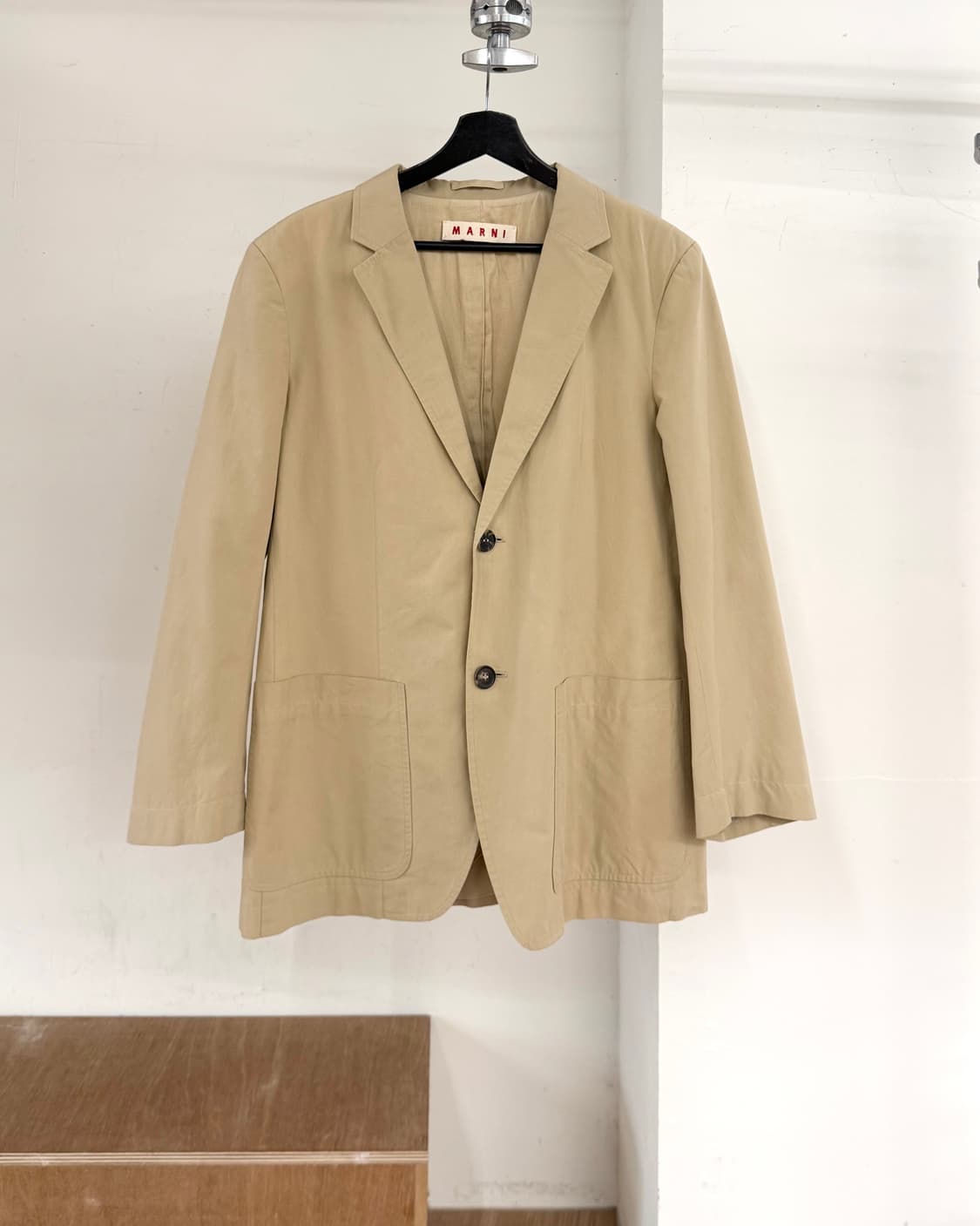 마르니 베이지 싱글 브레스티드 블레이저 상품이미지1
