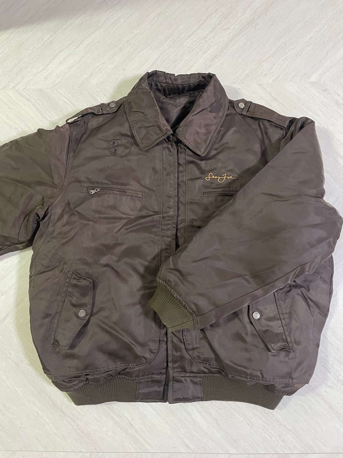 션존 B-3 털 봄버 자켓 상품이미지7