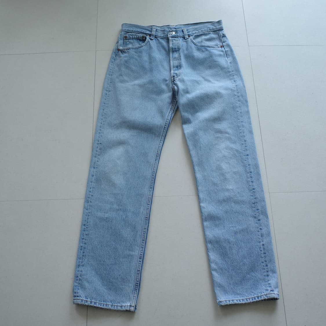 90s 리바이스 501 연청 MADE IN USA 빈티지 W34 L32 상품이미지1