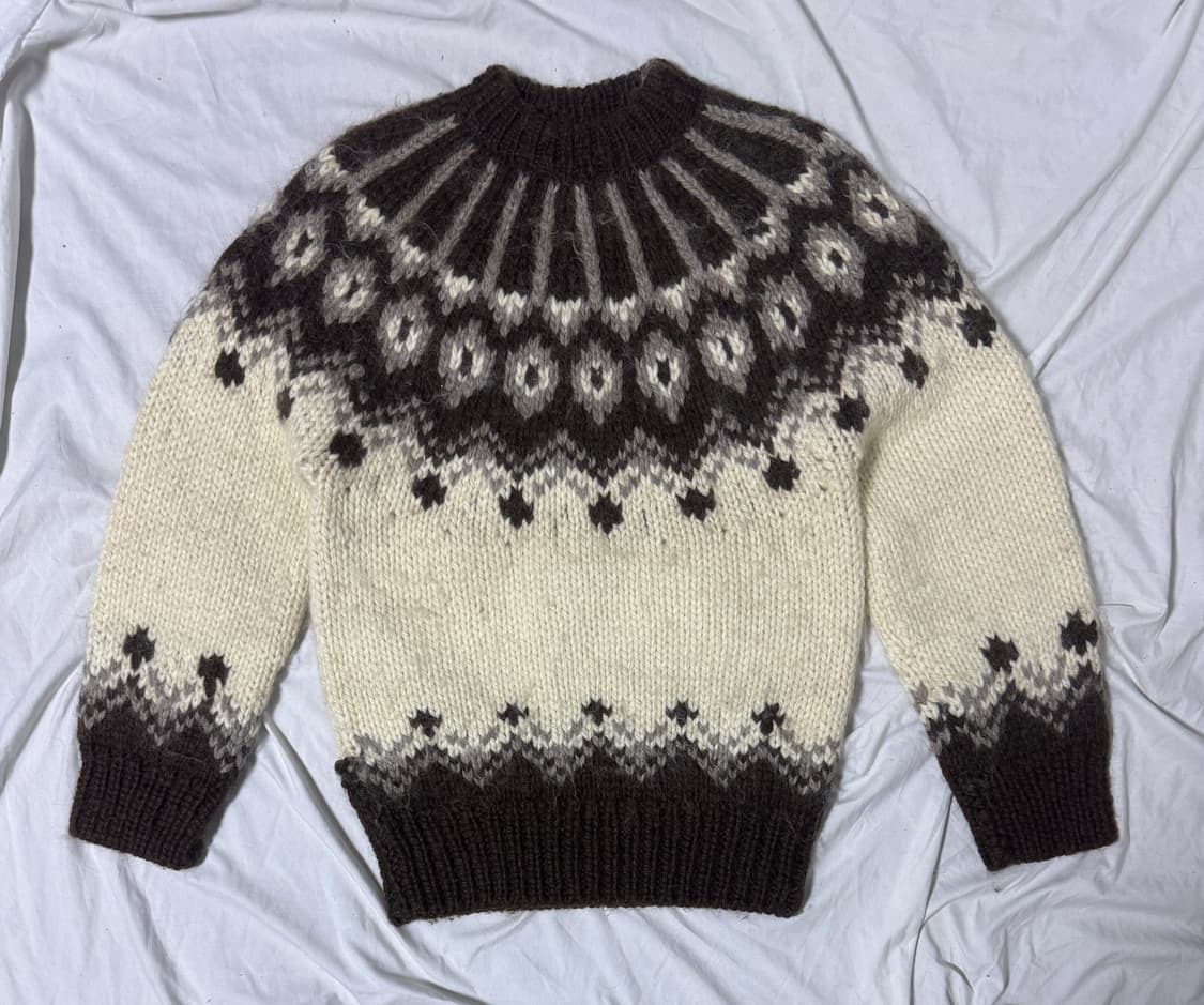 빈티지 노르딕 헤비울 니트 상품이미지1