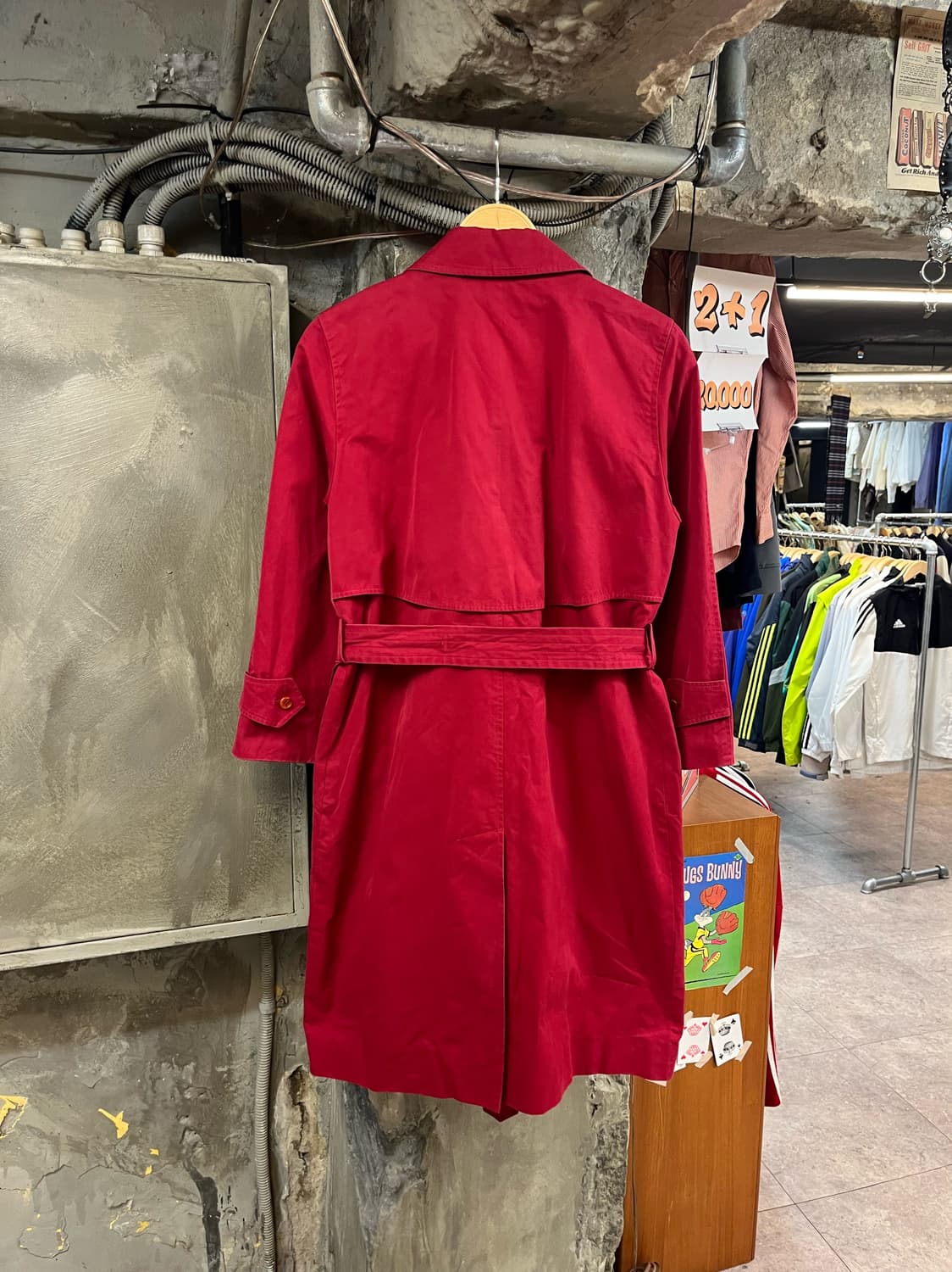 닥스 트렌치 코트 레드 #csz3020 상품이미지2