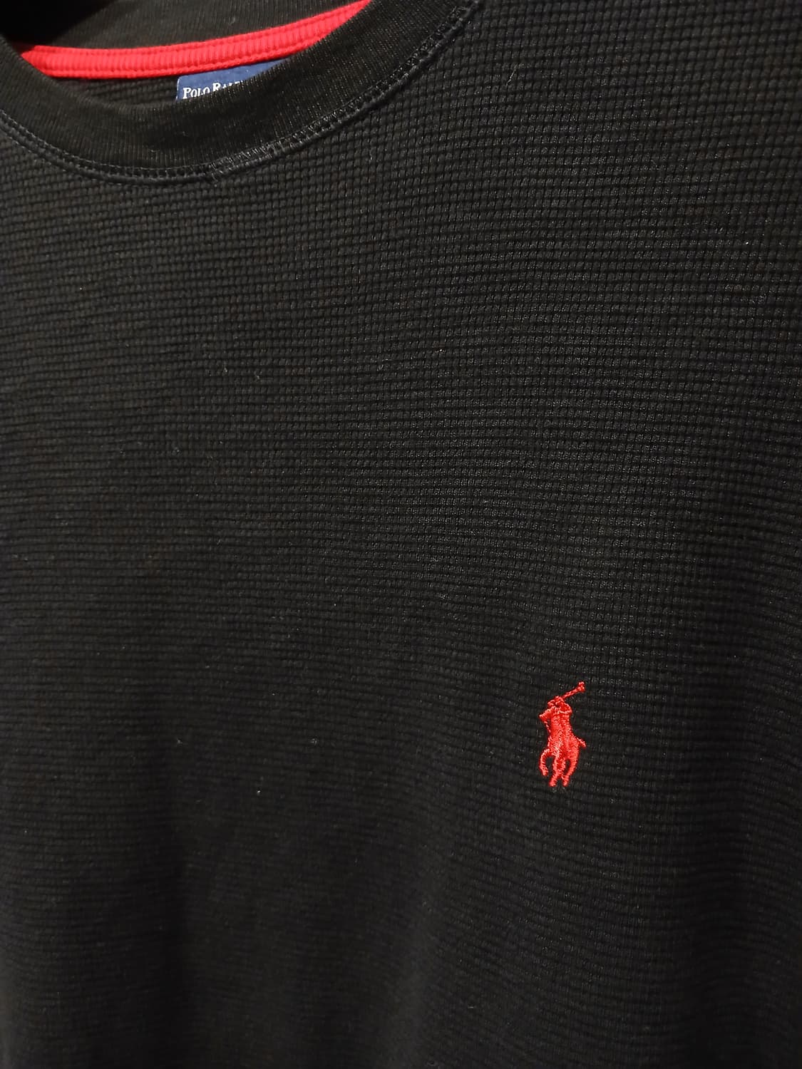 폴로 랄프로렌 와플 긴팔 티셔츠 - M 상품이미지2