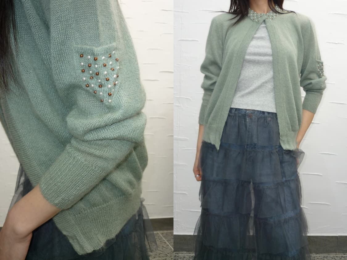 mint one button cardigan 상품이미지1